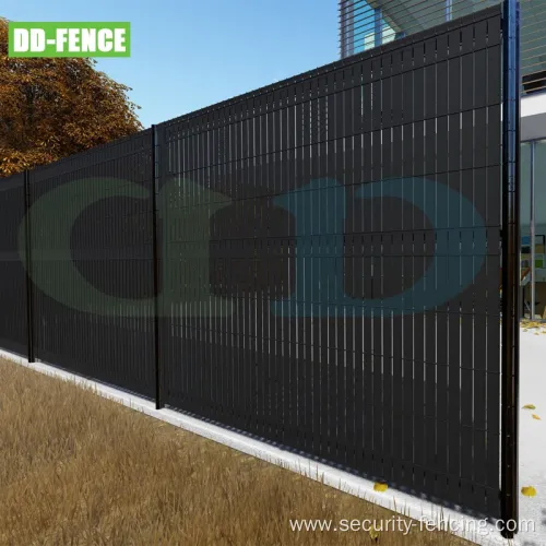 Home Outdoor Decorative Metal PVC Slats Privacy Fence